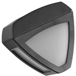 Gadpiparty 1stück Solar Wandlampe Dreieck Herzform Außenleuchte Für Garten Zaun Und Terrasse Schwarz Und Weiß Energiesparend Langlebig Modisches Design