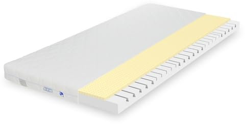 TULENA Ortho Matratzentopper 90 x 200 cm 9cm hoch Matress Topper 90x200 für Boxspringbett. Schlafsofa. Gästebett mit Latex für Allergiker