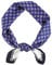 DAMILY Vintage Bandana Herren Seidig Quadratisch Kopftuch Sommer Geometrischem Halstuch und Stirnband Motorrad Satin Piratentuch Kinder Festival Haarbänder 70x70cm (Dunkelblau Lila)
