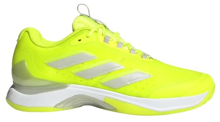 adidas Women's Avacourt 2 Sneaker, Lucid Lemon/Zero Metallic/White, 9 UK