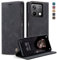 Owlhold Cover per Xiaomi Redmi Note 13 5G - Custodia Portafoglio Flip [Antiurto] [Cavalletto] [Carta Fessura] in Pelle - Nero