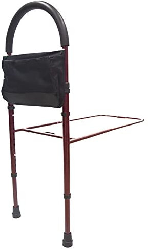 Generisch Stehhilfen, Sicherheits- und Stützgeländer, höhenverstellbare Bettgitter, Hand- und Beinschienen mit Bodenstütze und Tasche, universelle Bettgitter für Kinder und ältere Menschen (Farbe: B)