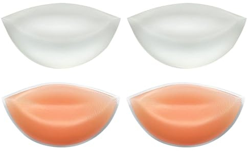 CWPFVQA 2 Paia Di Coppette Per Il Seno In Silicone, Inserti Del Reggiseno, Fodera Del Reggiseno In Silicone, Riempitivo Del Reggiseno, Coppette Per Il Seno Morbide E Confortevoli
