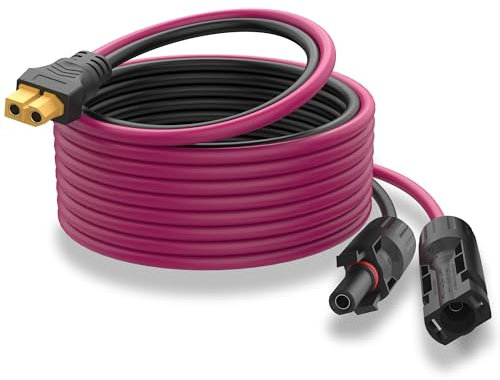 HIEbee 12AWG Solar zu XT60i Kabel Solar Stecker zu XT60i Adapterkabel für tragbares Kraftwerk (9.9FT)