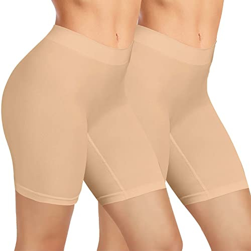 AURUZA Under Dress Shorts For Women (2pcs Nude,XXL)