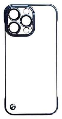 Clear Hard Case for iPhone 14 Pro, Protective Cover with Open Edge Design, Sleek and Durable, Ultra Sim Frameless Hard Case For iPhone 14 Pro (Blue)