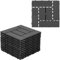 Gimisgu WPC Terrassenfliesen, 30x30cm WPC Fliesen 110er Set für 10 m² Balkonfliesen Klickfliesen mit Klick-System, Bodenbelag für Balkon Terrasse, Wetterfest mit Drainage, Anthrazit