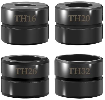 TIHOOK Mâchoire de pressage TH16~TH32 TH-Contour pour 16 mm, 20 mm, 26 mm, 32 mm, matrices de sertissage Vus pour pince à presser manuelle + mâchoire interchangeable