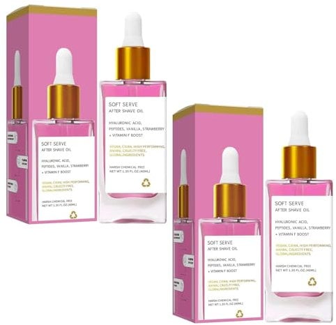USRUTIUD Das Damen Aftershave-Öl Erdbeer-Vanille schützt die Haut nach der Rasur, beugt eingewachsenen Haaren und Trockenheit vor und Macht die Haut geschmeidig