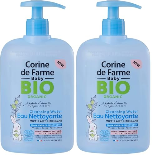 Corine de Farme Baby - Eau Nettoyante Micellaire Parfumée 500ml (Lot de 2)
