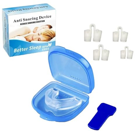 The Soothie Anti Snoring Mouthpiece with 4 Nasal Congestion, 2026 New Anti Snoring Mouthpiece, The Quite Night Anti snoring Device, Soothie Mouth Guard for Women and Men, Soft and Comfortable