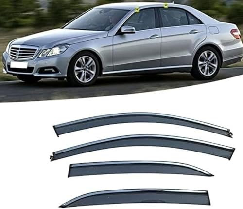 ZHANGJF Windabweiser Für Benz E Class W212 2010-2016, Windabweiser Regenabweiser Windschutz Schwarz Auto Frontscheibe Sonnendach Wetterleiste