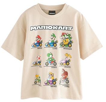 NEXT Garçon T-Shirt Mario Gaming | Coupe standard, 100 % coton