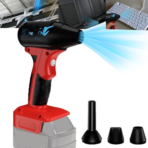 Milwaukee - Soffiatore a getto secco alimentato a batteria agli ioni di litio da 18 V M18, 130000 giri/min, 4 marce regolabili, mini ventilatore a getto d'aria per strumenti, auto, computer, tastiera