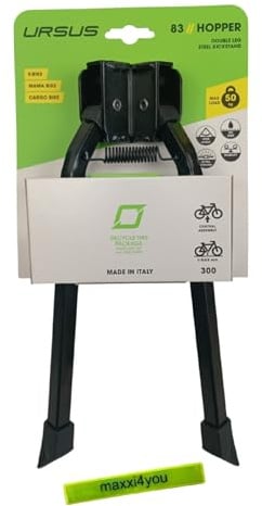 maxxi4you Fahrrad Doppelständer Ursus Hopper für 28 Zoll - Schwarz inkl Reflexband