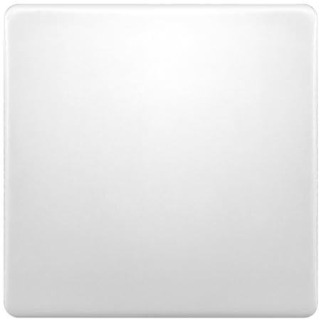 EVOGES Terra Blanking Plate – Matt White, 1G / 2G – Decorative Wall Plates, Unused Back Box Cover, UK Wiring Accessories (1 Gang)