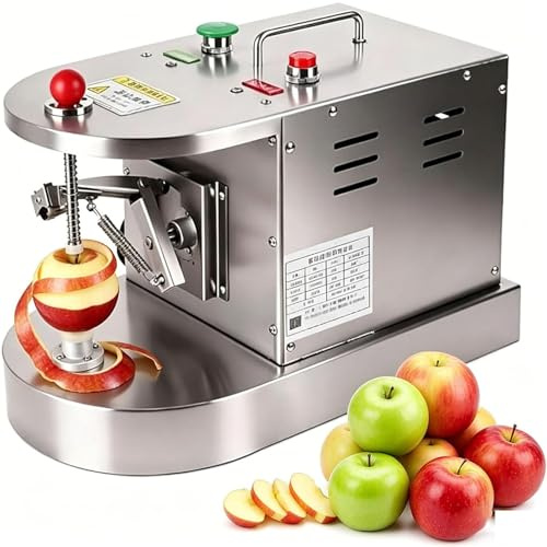 Peladora automática comercial de limones y naranjas, peladora eléctrica de frutas y verduras con altura ajustable, 500 piezas/hora, herramienta para restaurantes para pelar duraznos, kiwis y mangos