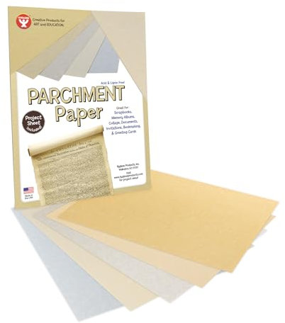 Hygloss Products 100-assorted Pergamentpapier, druckerfreundlich, 21,6 x 27,9 cm, 100 Stück, Sheets
