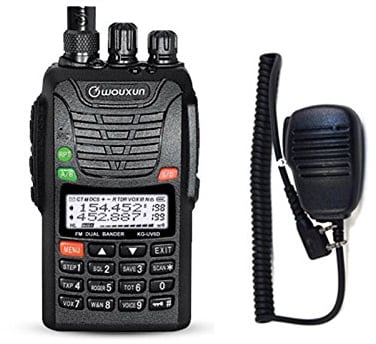 WOUXUN KG-UV6D 4m/2m 66-88/136-174MHz Tragbares BOS Tonruf-I Amateurfunk Dualband PMR-Handfunkgerät Mit Remote Speaker Mikrophon