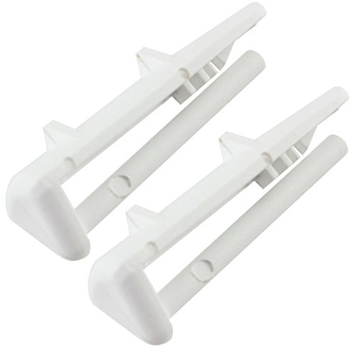 SPARES2GO Basket Rear Rail Cap Runner for Lamona LAM8300 LAM8301 Dishwasher (Pack of 2)