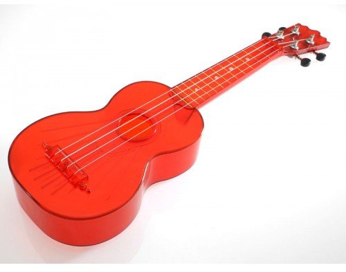 Ukulele Koki'o Plastic Sopran-Ukulele Rot transparent