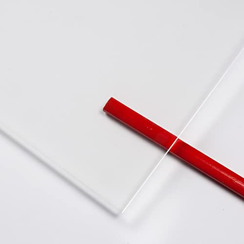 Plancha de metacrilato transparente DINA4-8mm grosor - Rígido y ligero - Resistente al impacto y UV - Fácil de cortar y limpiar - Ideal para bricolaje y decoración