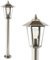 max K O M F O R T Wegeleuchte Aussenleuchte Standleuchte Standlampe Gartenleuchte Edelstahl E27 Fassung 601A-800
