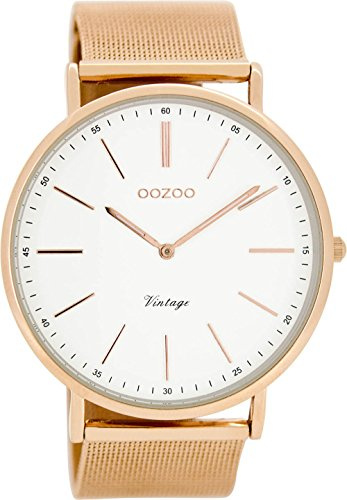 Oozoo Damen Digital Quarz Uhr mit Edelstahl Armband C8177
