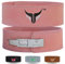Mytra Fusion gewichthebergürtel 100% Echtes Leder Weightlifting Belt weiße Schnalle, Lifting Belt for Fitnessstudio, Fitness, Training, gewichthebergürtel Herren & Damen Gym Belt (Pink, M)