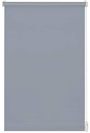 GARDINIA Rollo zum Klemmen oder Kleben, Tageslicht-Rollo, Blickdicht, Alle Montage-Teile inklusive, EASYFIX Rollo Uni, Rauchblau, 75 x 150 cm (BxH)