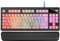 Mars Gaming MKAXPFR Clavier Compact TKL H-Mech, Éclairage RGB 9 Effets, Repose-Poignets en Gel, Rose, Langue Française