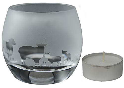 Milford Collection Animo Glas-Teelichthalter mit Schaf
