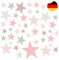 Little Deco 120 Sterne Wandtattoo Kinderzimmer Stars Wandsticker Set Aufkleber Wanddeko Spielzimmer Babyzimmer Kinder Schlafen Rosa Grau DL608