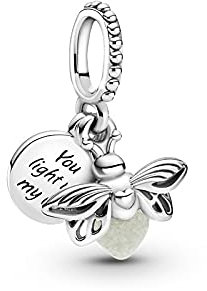 Venuy 2021 925 Sterling Silber Glow In The Dark Glühwürmchen Dangle Charmbeads Fit Original Pandora Silber 925 Schmuckherstellung