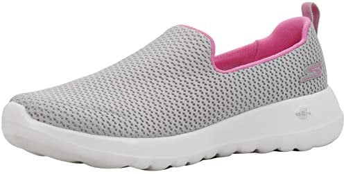 Skechers Women's Go Walk Joy Sneaker, Grey/Pink, 5 UK Wide