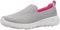 Skechers Women's Go Walk Joy Sneaker, Grey/Pink, 5 UK Wide