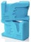 Wrist Buddy Yoga-Blöcke, reduziert Kompression, maximiert Komfort, Griffstärke und Stützblock-Zubehör, EVA-Schaum-Set, tolles Geschenk, Blaugrün, 22,9 x 15,2 x 10,2 cm (WB-Version-Stnd007)