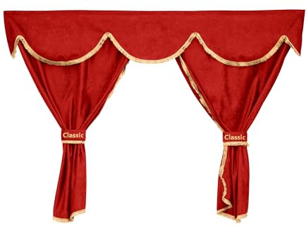 F-CORE Gardinen volle sätze (3-in-1) LKW für IVECO STRALIS 01.02-12.12 STRALIS HI-Way 01.13-12.16 STRALIS XP 01.16-12.19 STRALIS S-Way 03.19-12.23 ROT