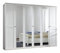 Adtrad Exeter 6 Door 4 Mirror White Wardrobe