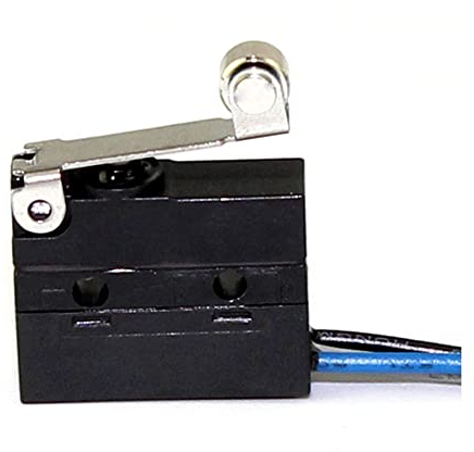 1pc IP67 wasserdichtem Mikroschalter SPDT 20x15x6mm 5A 250 VAC Wechselmikroschalzbogenwalze Längerer Hebel mit 300 mm Draht,WS1-Z5-W300R300