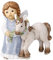 Goebel Nina und Marco Fabelhafter Begleiter 2022 Sammelfigur Engel mit Einhorn aus Porzellan mit Kristallen, 11-750-88-1