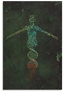 KIKIKI Medical And Science Art DNA-Poster 1 Wandkunst Poster Scrollen Leinwand Gemälde Bild Wohnzimmer Deko