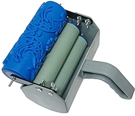 Rulli di vernice per la casa 5Rullo di vernice modellato fai-da-te Rullo di gomma decorativo Rullo di arte decorativa Rullo di struttura con manico in plastic macchina per la pittura acolori singolo