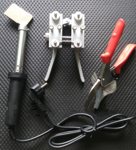 Morsetto per saldatrice a nastro rotondo in PU 110 V + forbice + saldatore