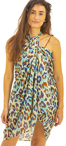 Mandala Life ART Damen Sarong, Pareo,Bikini Vertuschen, Strandtuch,Wickelrock, TapisserieWickeltuch Schal Halstuch - Hochwertiger Rayon - Weich und Leicht