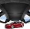BASENOR 2025 2024 2023 2022 Tesla Model S/Model S Plaid Glass Roof Sunshade UV Rays Protection Foldable Sunroof Sunshade Top Window Sun Shades for Tesla Model S Heat Isolate Split Type Upgraded Black