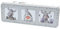Dekohelden24 Blechdose in Grau mit Nikolaus und Elch Motiv in 3D, L/B/H 29 x 10 x 6 cm