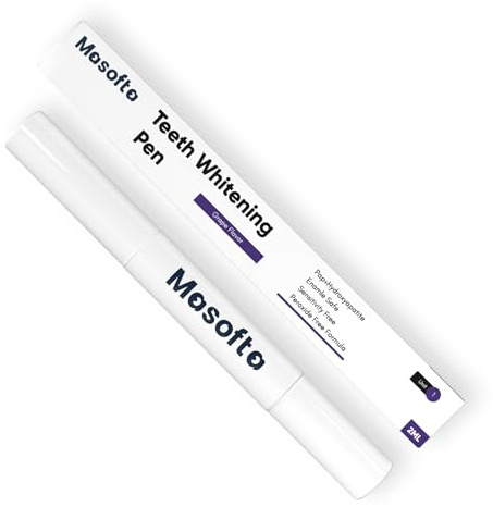 Masofta Zähne zum Entfernen von gelben und dunklen Flecken mit Pap+, Peroxid & Sensitivity Free - Whitening Pen 2ml