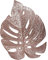 iSpchen Blätter Platzset PVC Abwaschbar Hohle Tischset Hitzebeständige Platzdeckchen rutschfest Platzteller Gold Weihnachten Hochzeit Küche Party Tischmatten Platz-Matten Roségold