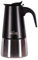 Any Morning Stovetop - Caffettiera per caffè espresso, in acciaio inox, a induzione, compatibile con tutti i piani cottura, caffettiera italiana, caffettiera a percolatore, 6 tazze, 300 ml (nero)